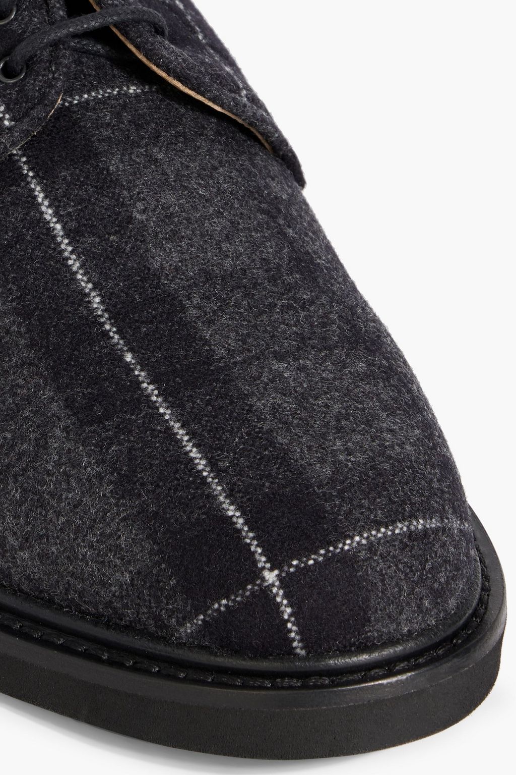 THOM BROWNE Checked flannel brogues