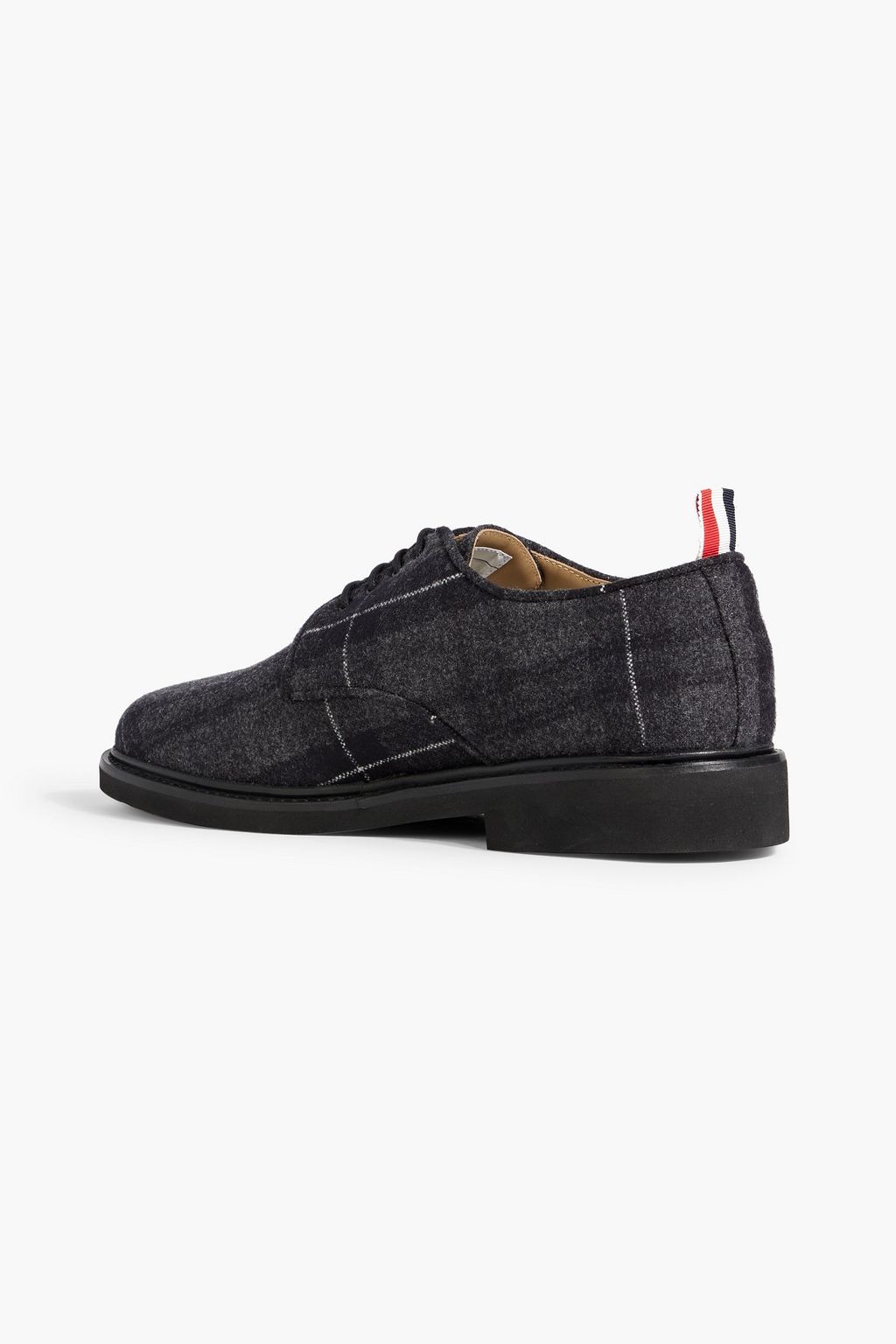 THOM BROWNE Checked flannel brogues