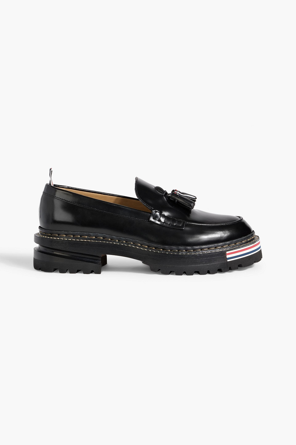 Tasseled leather loafers