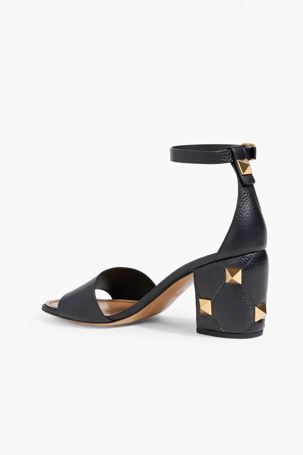 VALENTINO GARAVANI Roman Stud pebbled-leather sandals