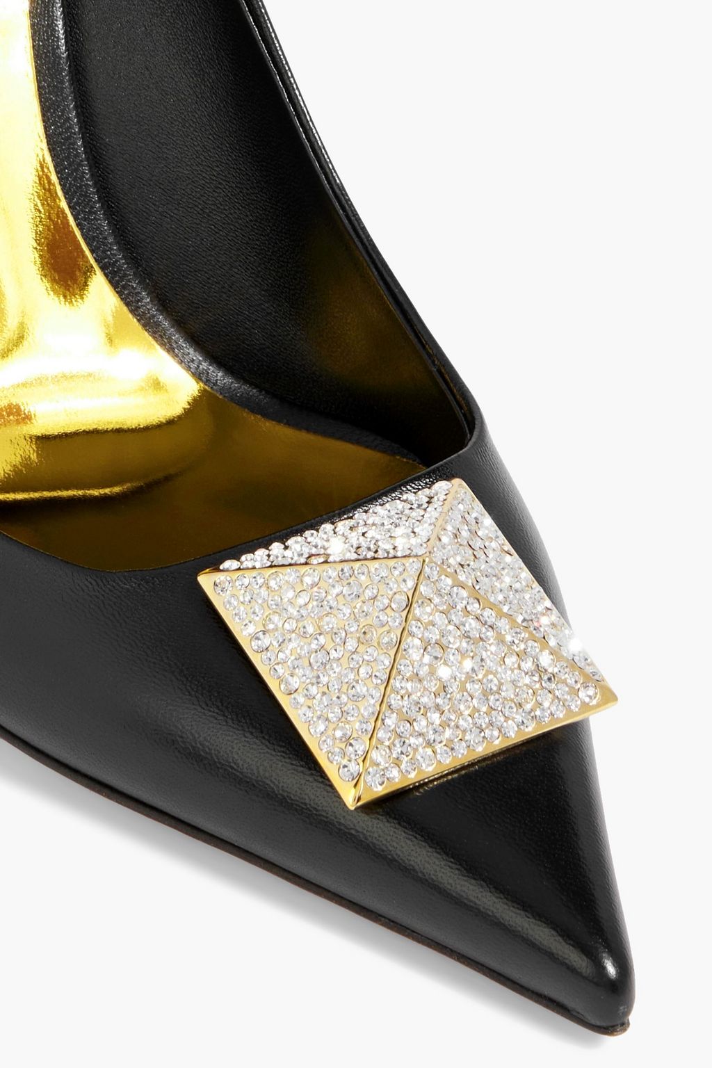 VALENTINO GARAVANI One Stud embellished leather pumps