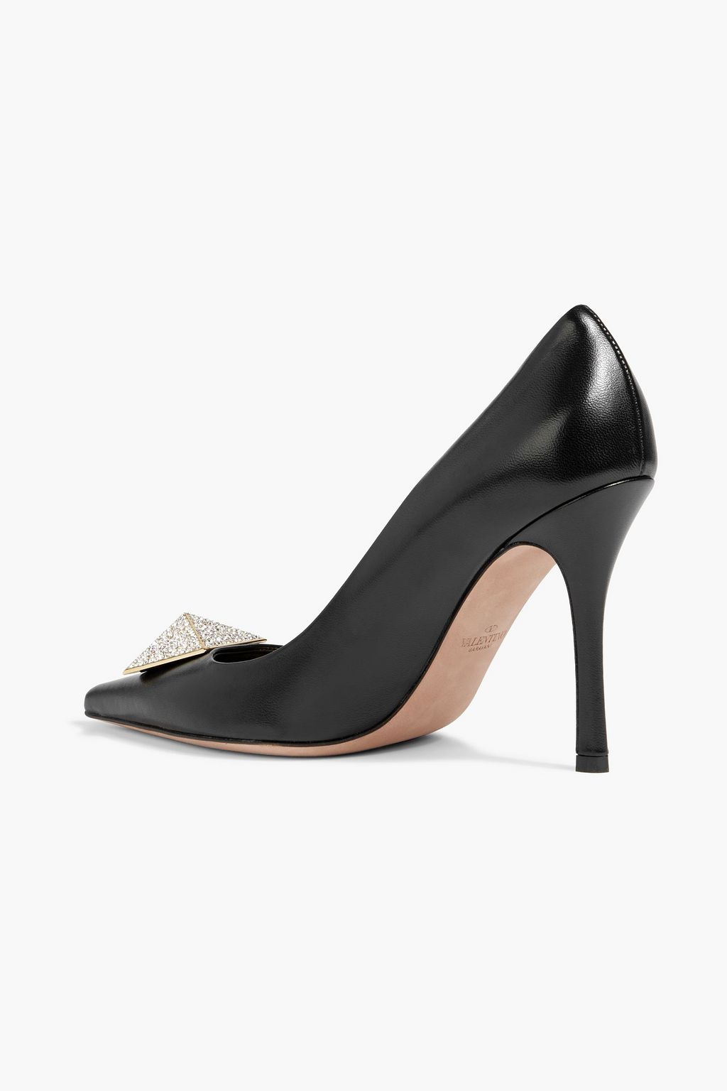 VALENTINO GARAVANI One Stud embellished leather pumps