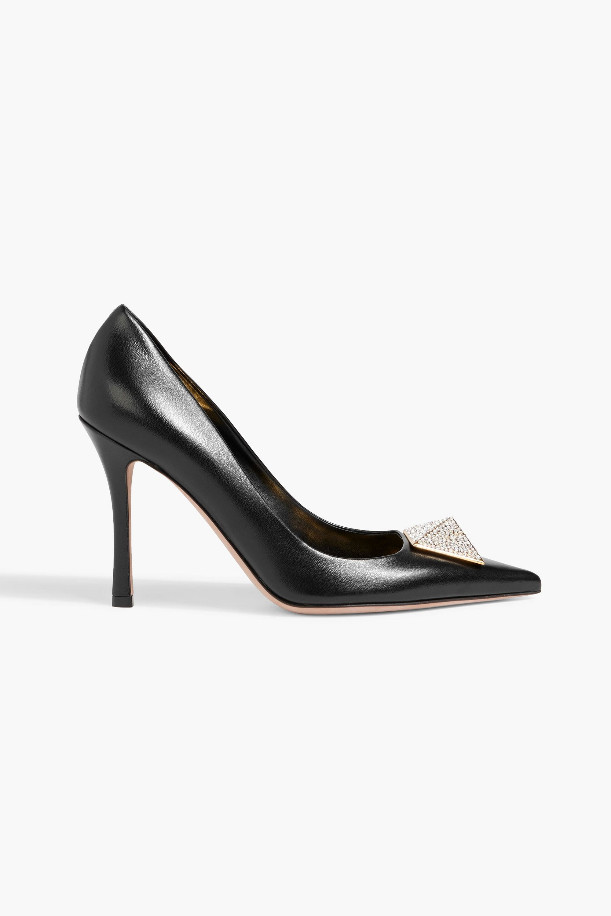 Valentino Garavani One Stud embellished leather pumps