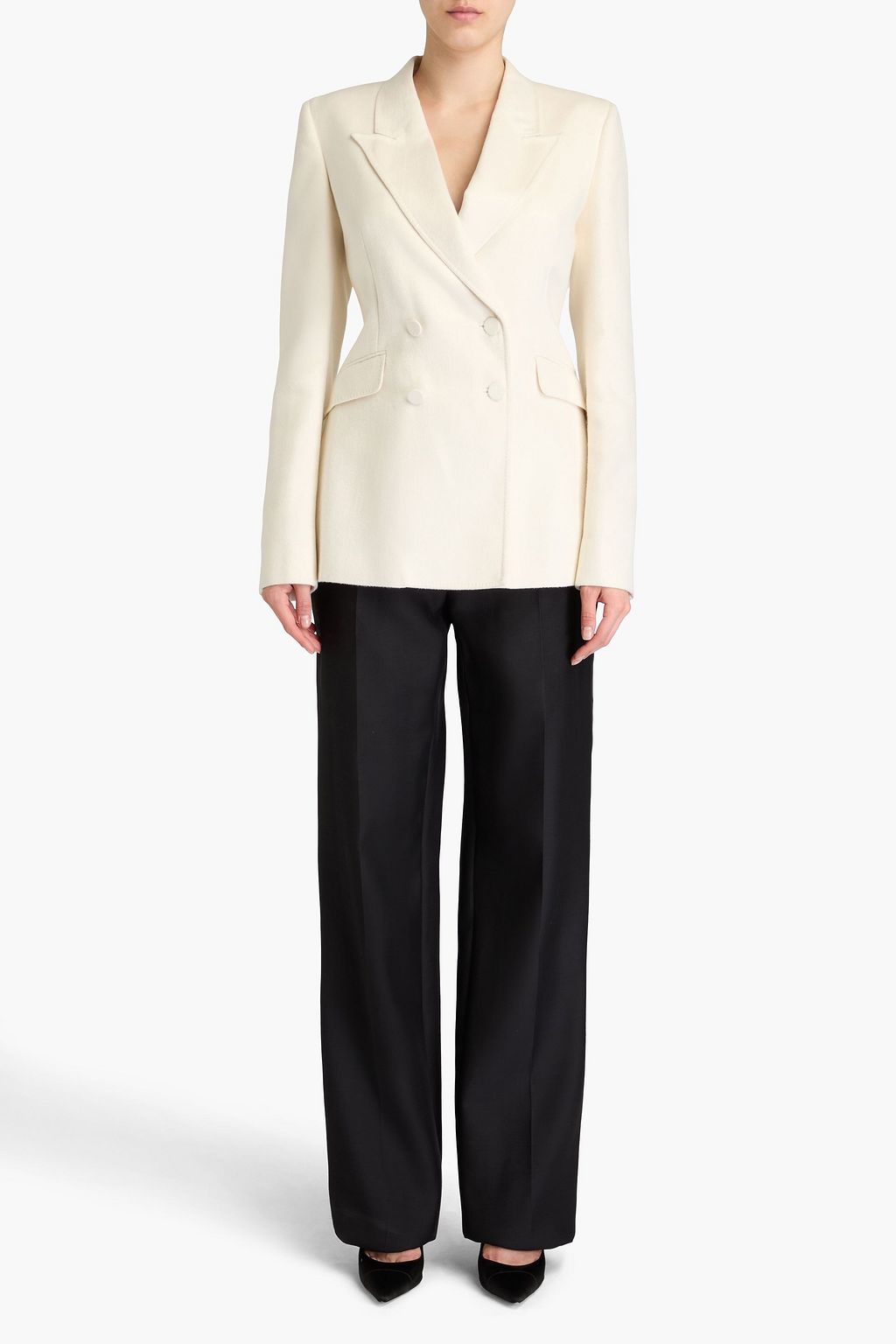GABRIELA HEARST Double-breasted brushed silk blazer