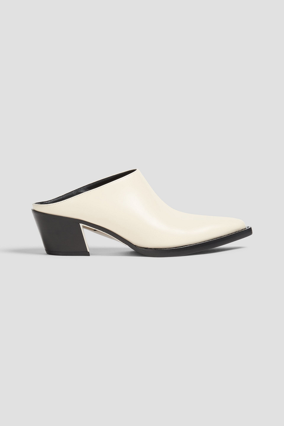 3.1 Phillip Lim Mules Aus Glanzleder In Naturfarben