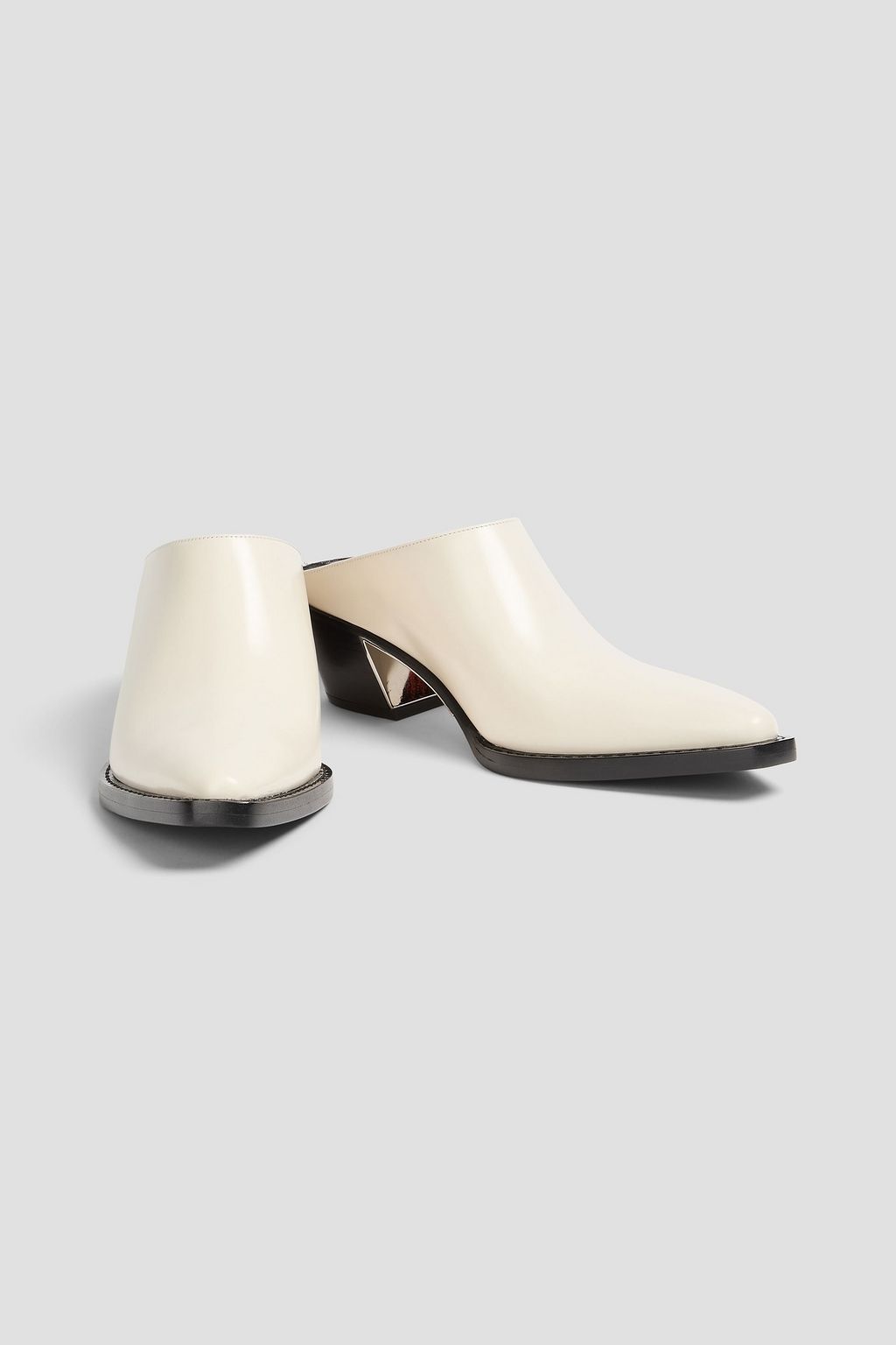 3.1 PHILLIP LIM حذاء ميول من الجلد اللامع