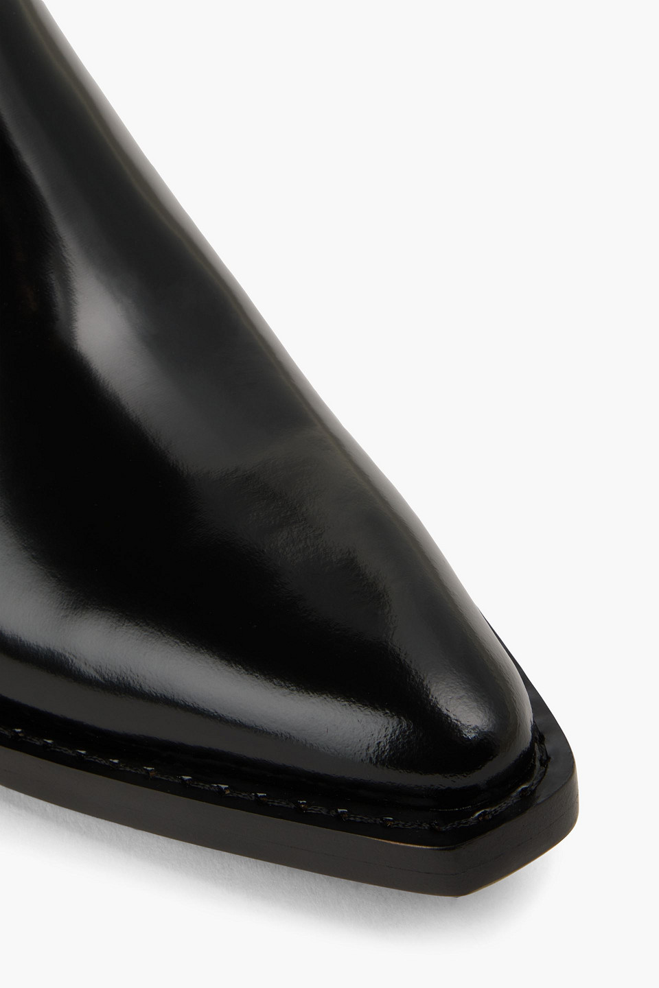 3.1 Phillip Lim Mules Aus Glanzleder In Schwarz