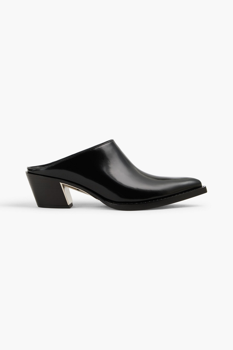 3.1 Phillip Lim Mules Aus Glanzleder In Schwarz