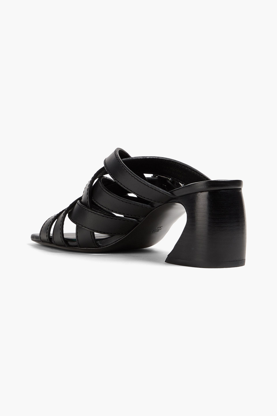 3.1 Phillip Lim Id 65mm Open-weave Leather Mules In Black