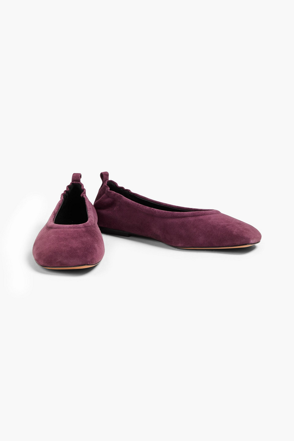 3.1 Phillip Lim Id Suede Ballet Flats In Grape