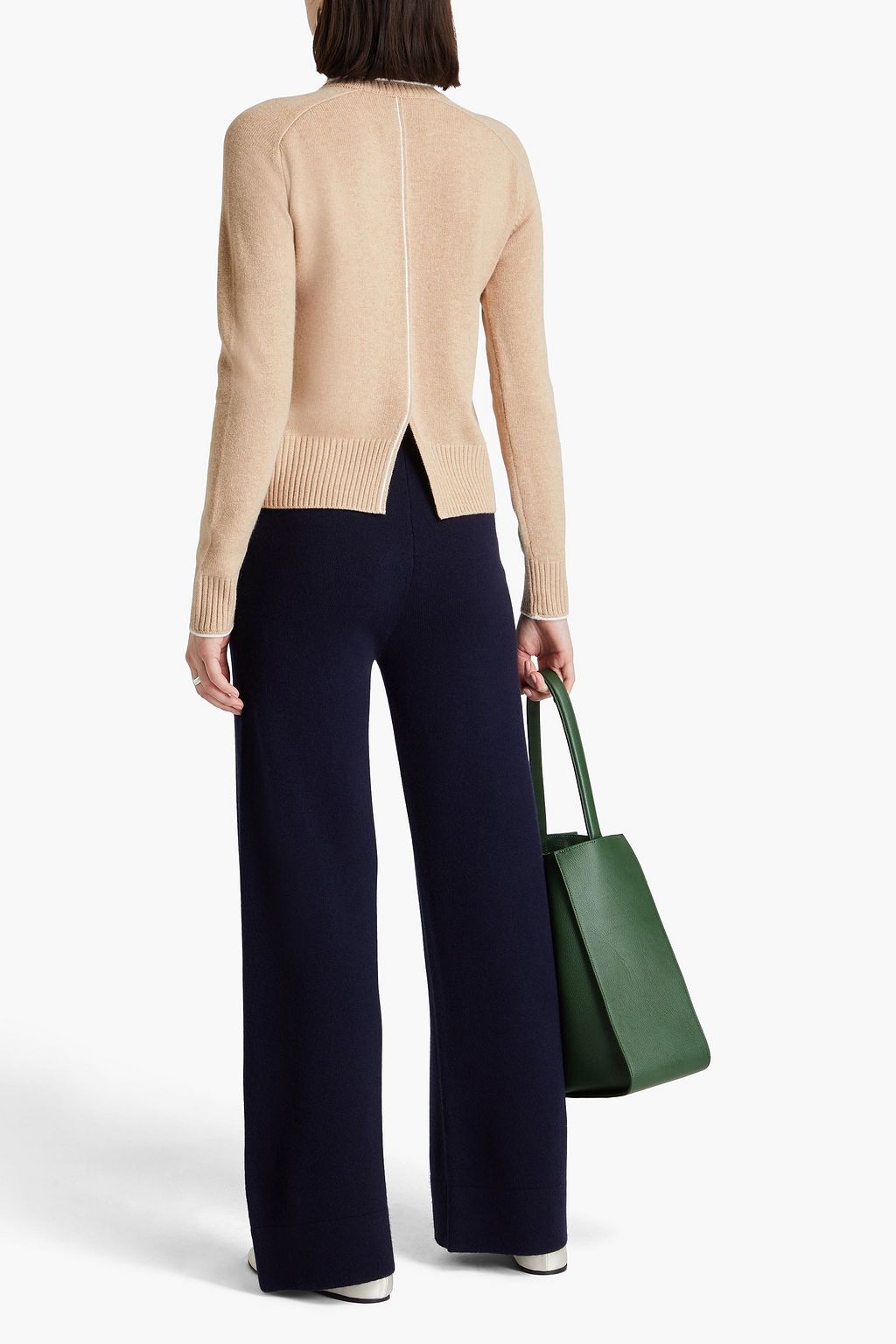 3.1 PHILLIP LIM بنطلون من نسيج محبوك بأرجل واسعة