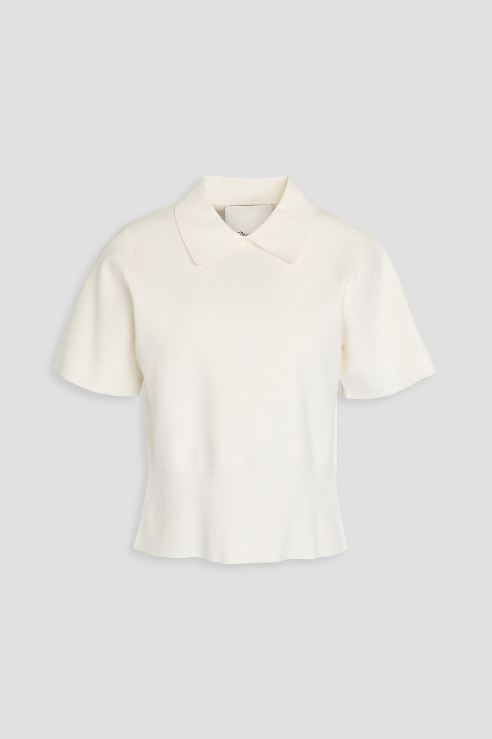 3.1 Phillip Lim Stretch-knit Polo Shirt In Ivory