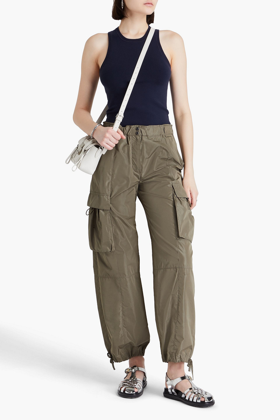  3.1 Phillip Lim - Tanktop Aus Jersey - Blau - L 