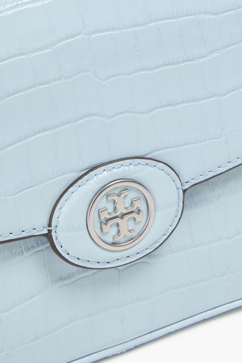 TORY BURCH حقيبة كتف "روبنسون" من الجلد بنقشة جلد التمساح