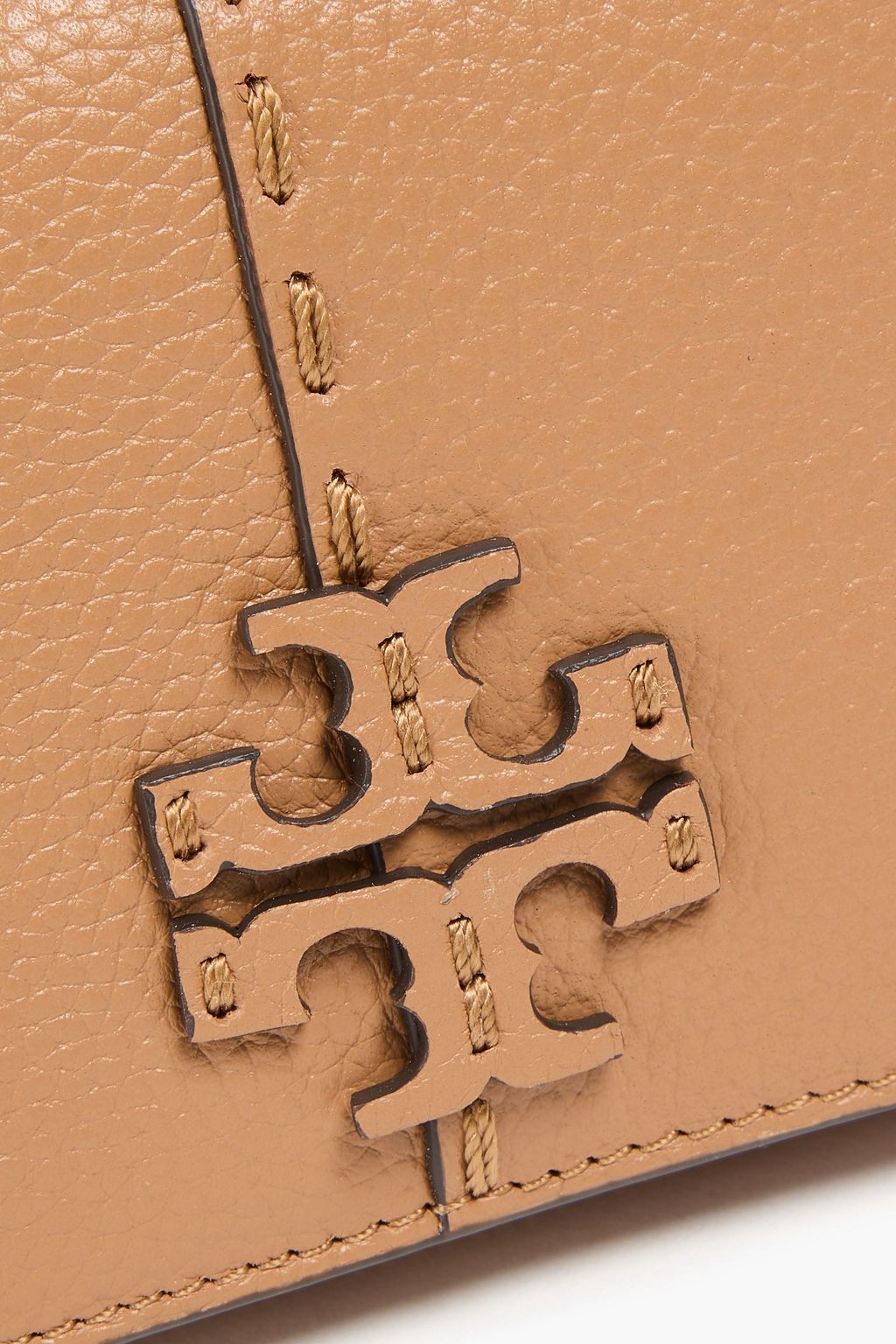TORY BURCH McGraw pebbled-leather wallet