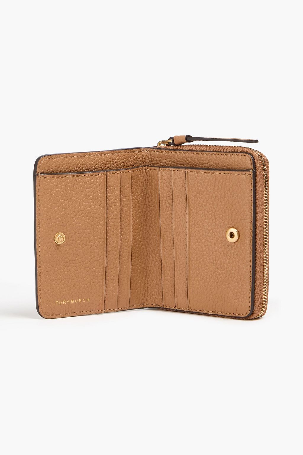 TORY BURCH McGraw pebbled-leather wallet
