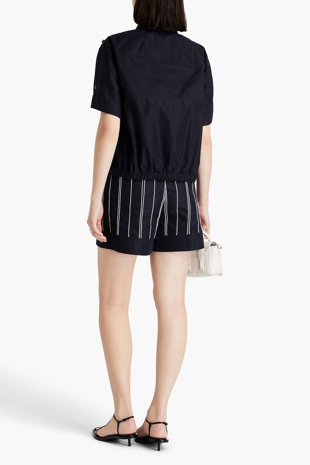 3.1 PHILLIP LIM بلوزة من البوبلين المصنوع من مزيج من القطن