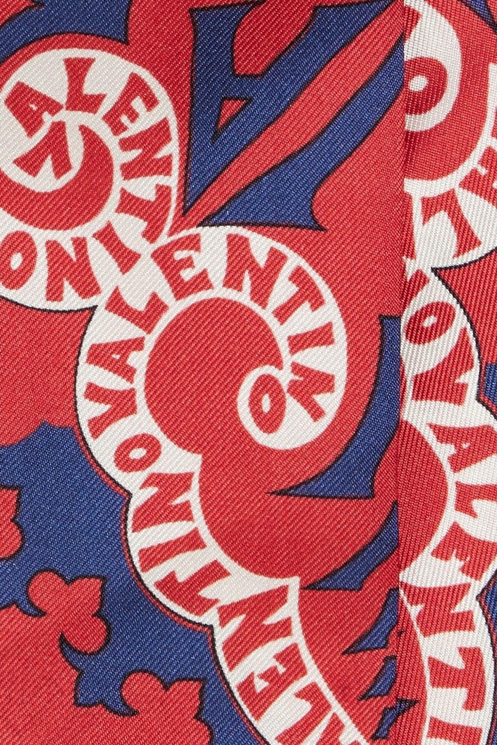 VALENTINO GARAVANI Printed silk-twill scarf