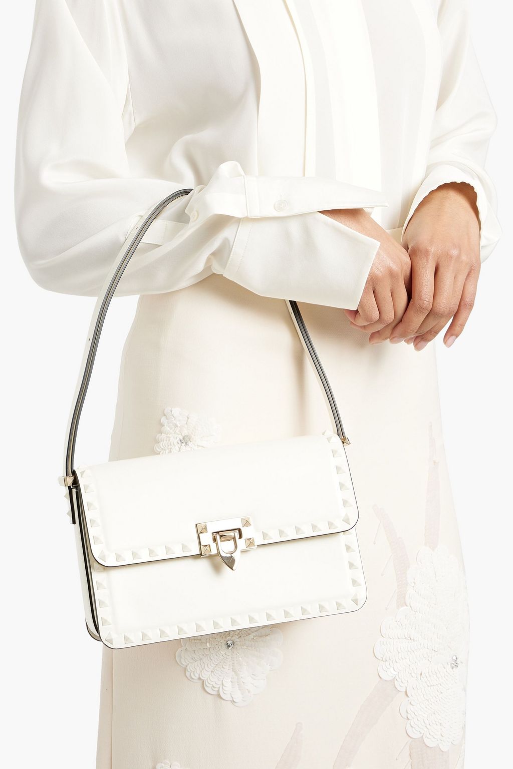 VALENTINO GARAVANI Rockstud23 leather shoulder bag