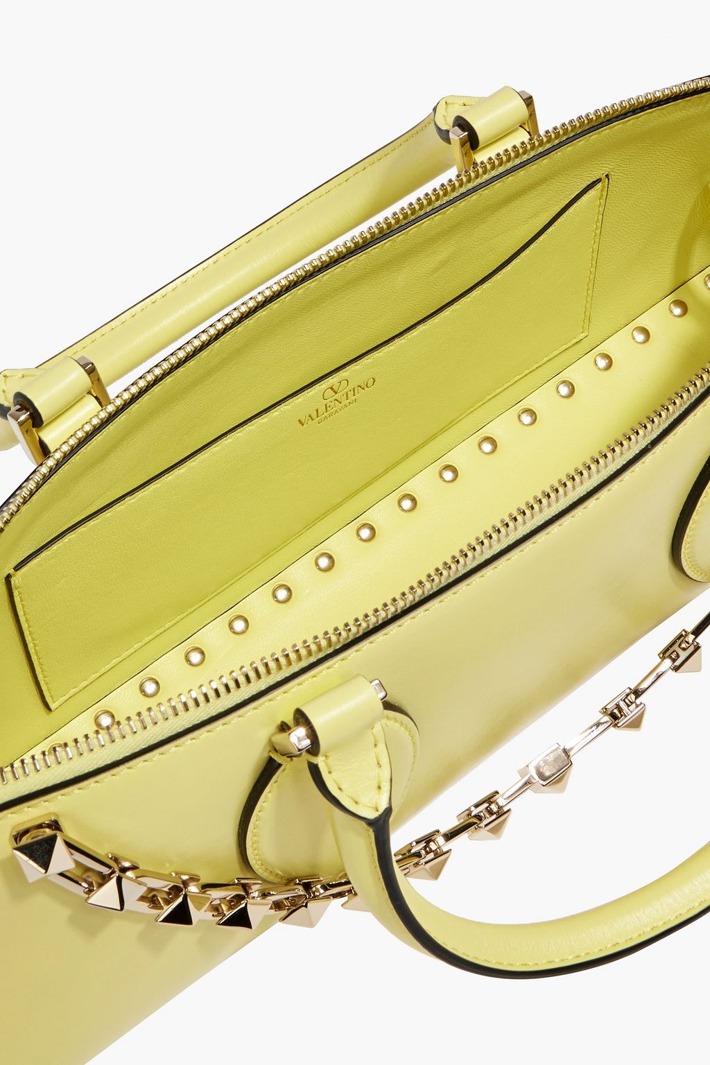 VALENTINO GARAVANI Rockstud East-West leather tote