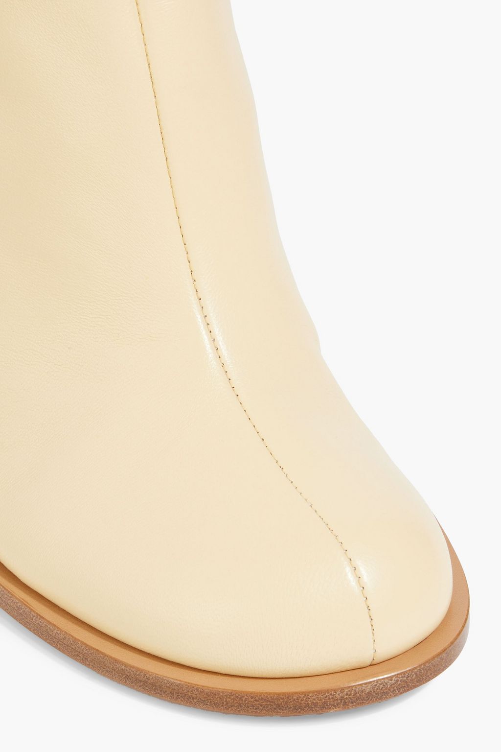 JACQUEMUS Rond Carré leather ankle boots