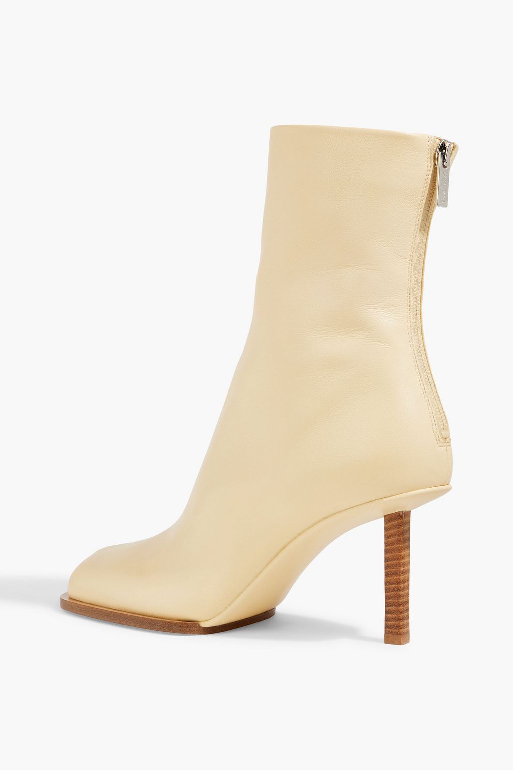 JACQUEMUS Rond Carré leather ankle boots