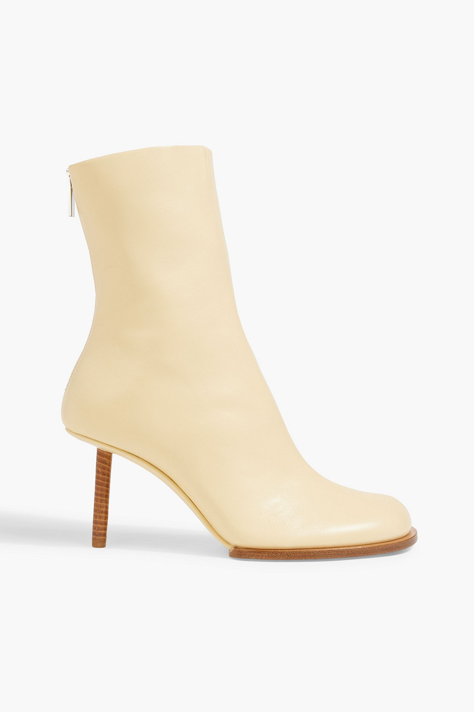 Rond Carré leather ankle boots