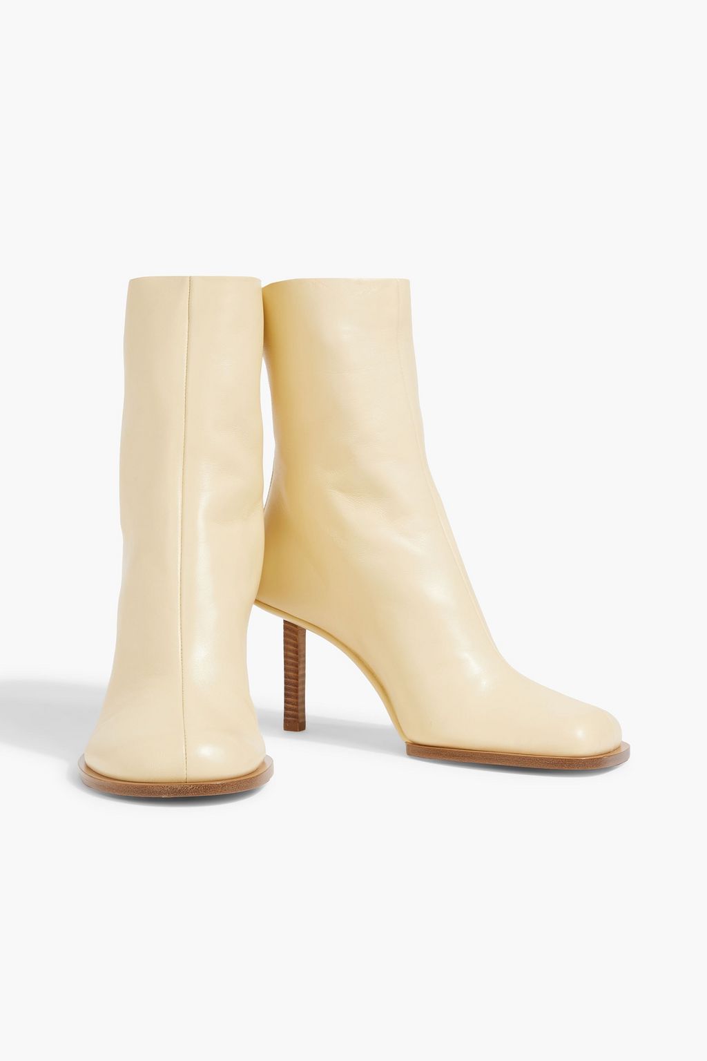 JACQUEMUS Rond Carré leather ankle boots