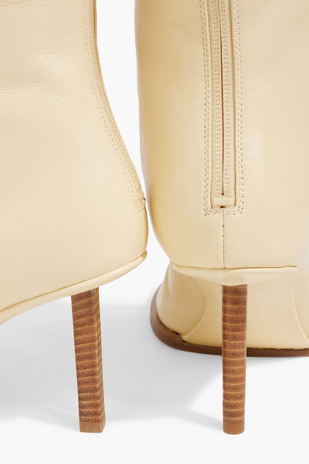 JACQUEMUS Rond Carré leather ankle boots