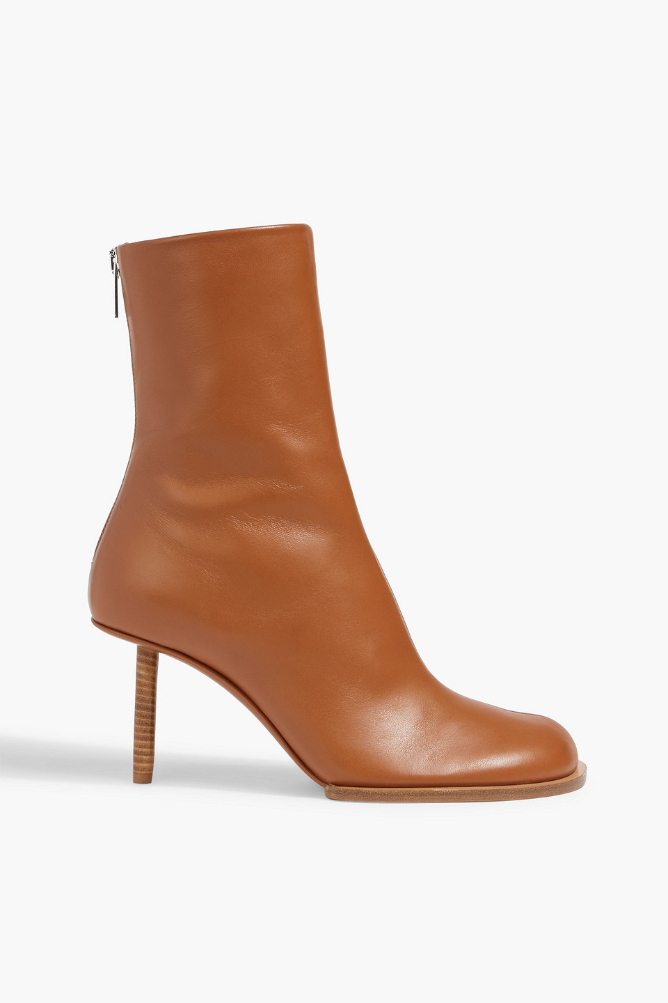 Rond Carré leather ankle boots