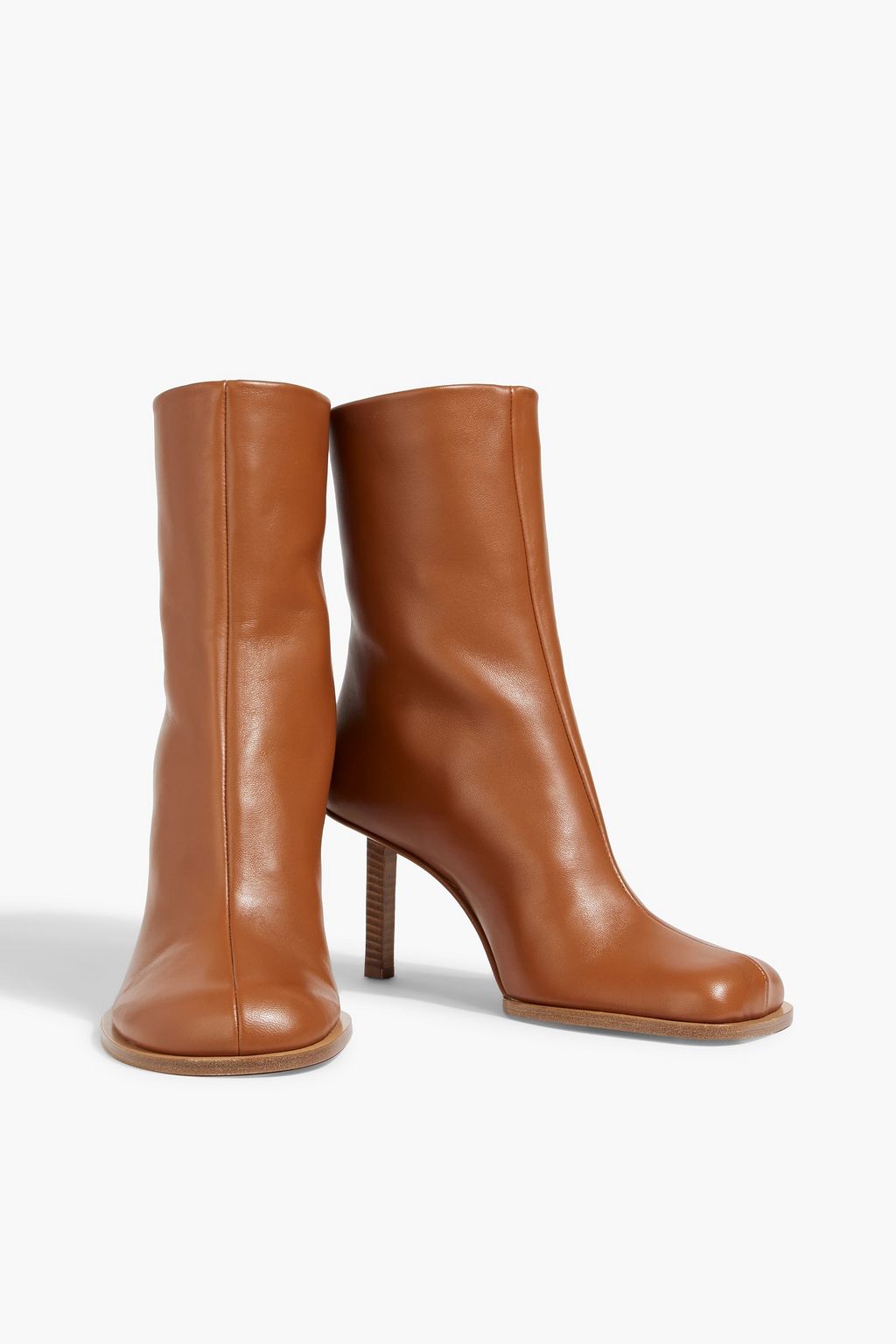 JACQUEMUS Rond Carré leather ankle boots