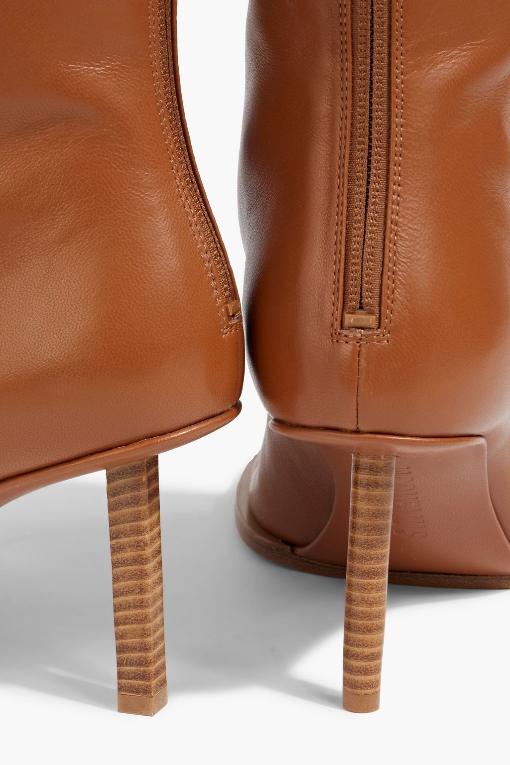 JACQUEMUS Rond Carré leather ankle boots