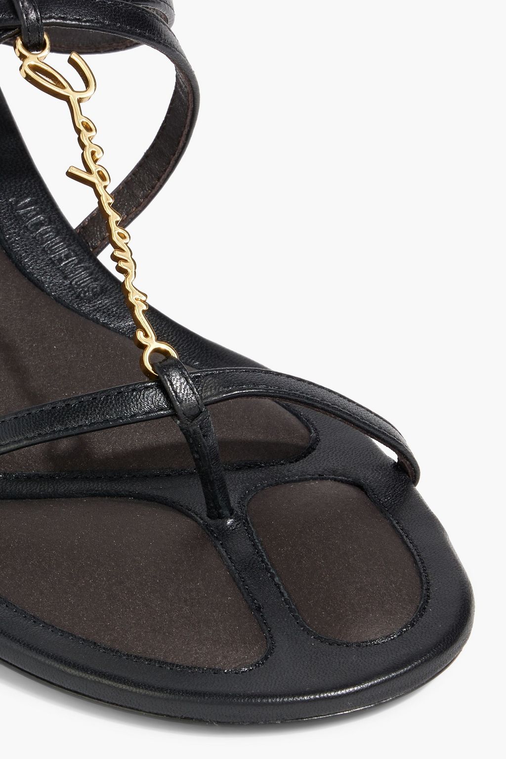JACQUEMUS Pralu Basses 45 verzierte Mules aus Leder