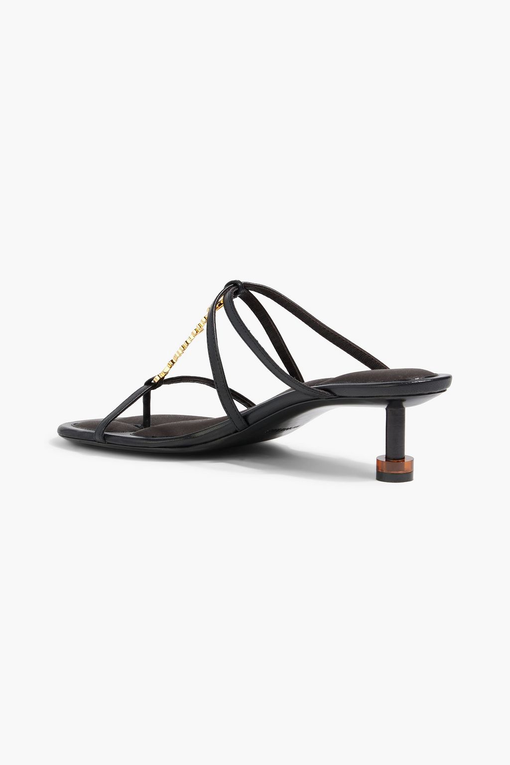 JACQUEMUS Pralu Basses 45 verzierte Mules aus Leder