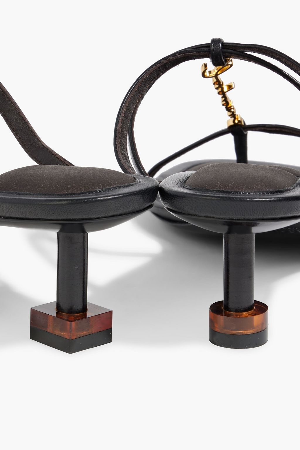 JACQUEMUS Pralu Basses 45 verzierte Mules aus Leder