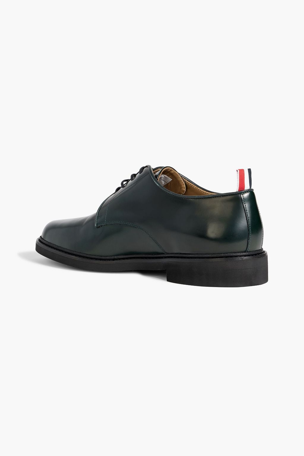 THOM BROWNE Glossed-leather derby shoes