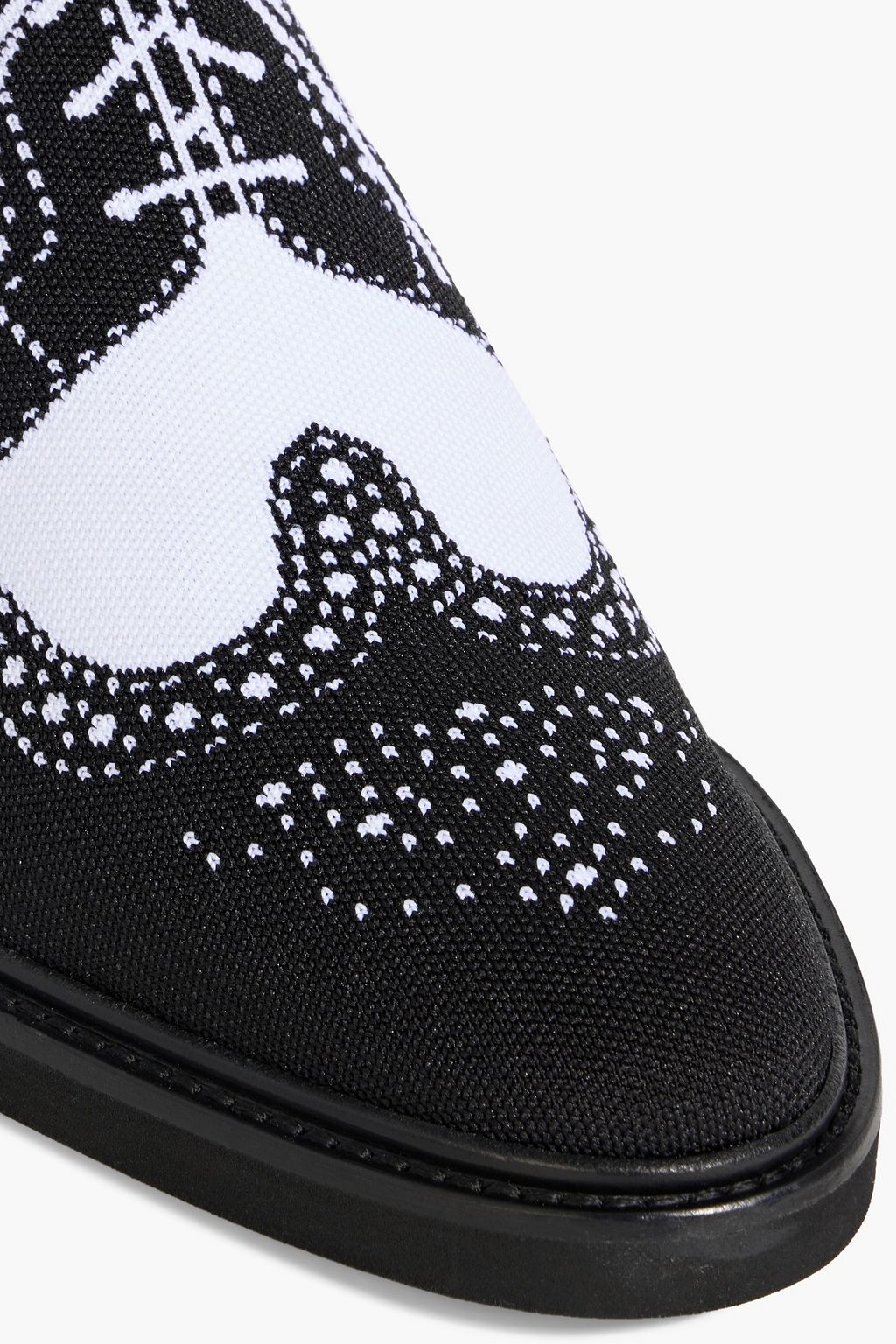 THOM BROWNE Jacquard-knit derby shoes