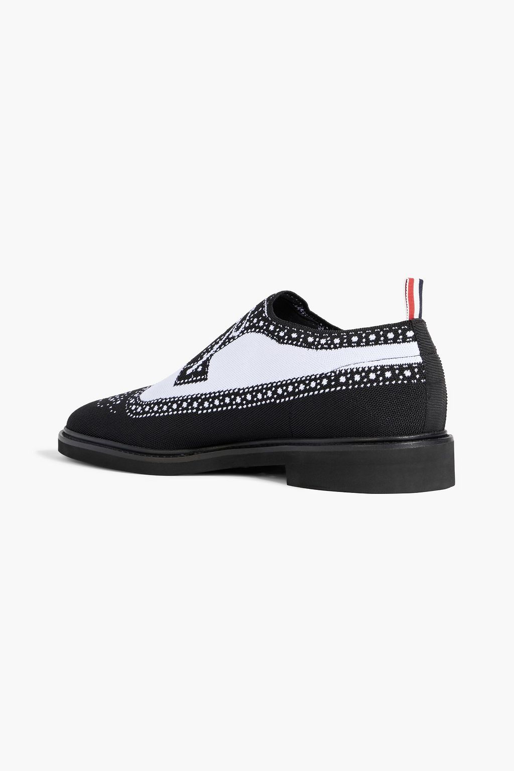 THOM BROWNE Jacquard-knit derby shoes