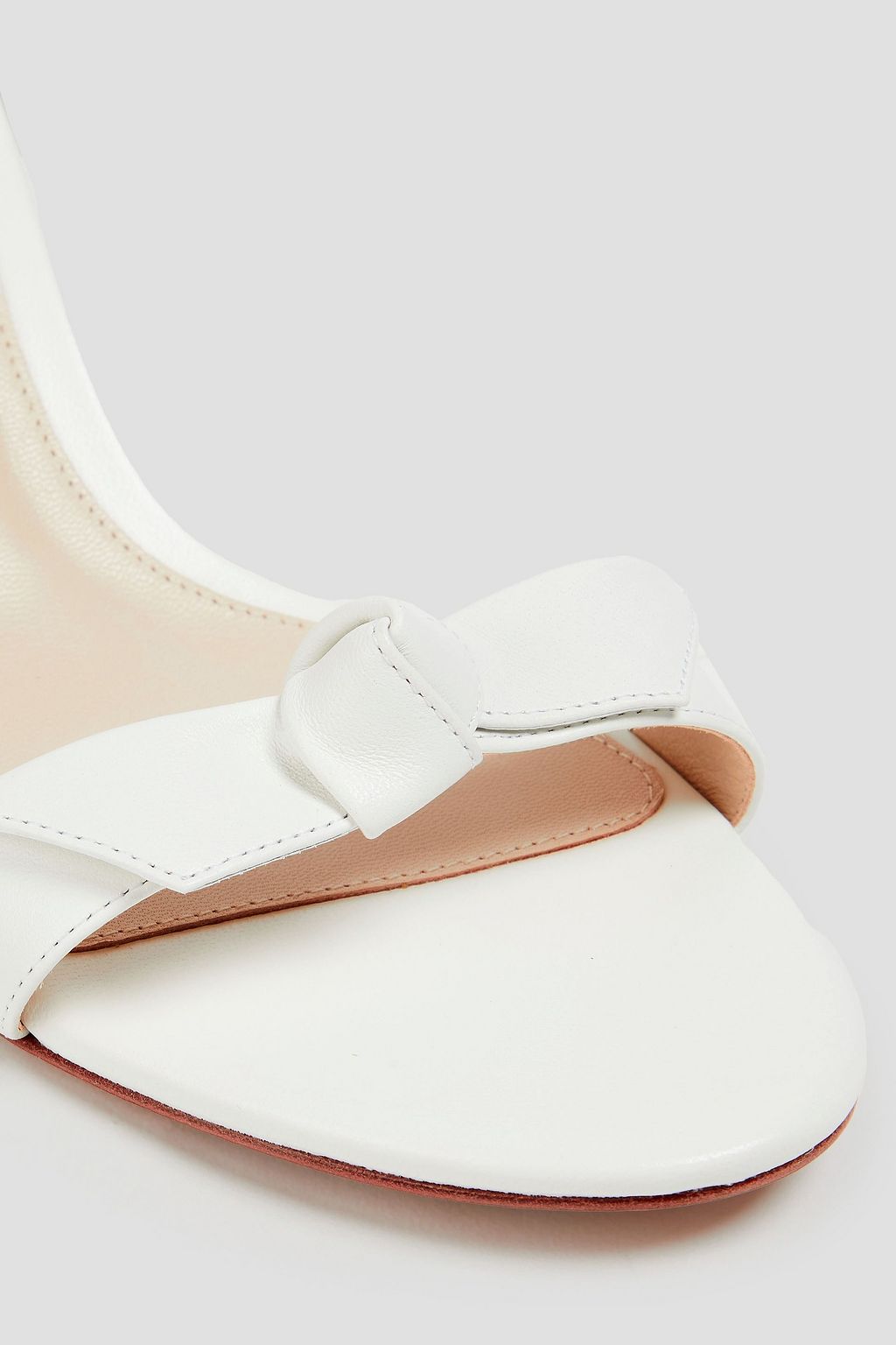 ALEXANDRE BIRMAN Clarita Curve 60 レザー サンダル リボン付き