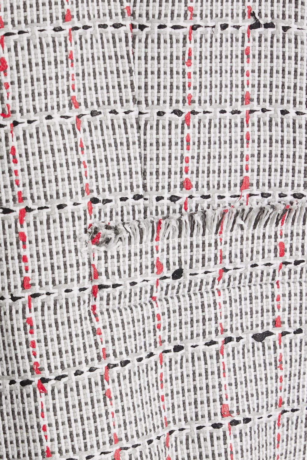 THOM BROWNE Frayed cotton-blend tweed jacket