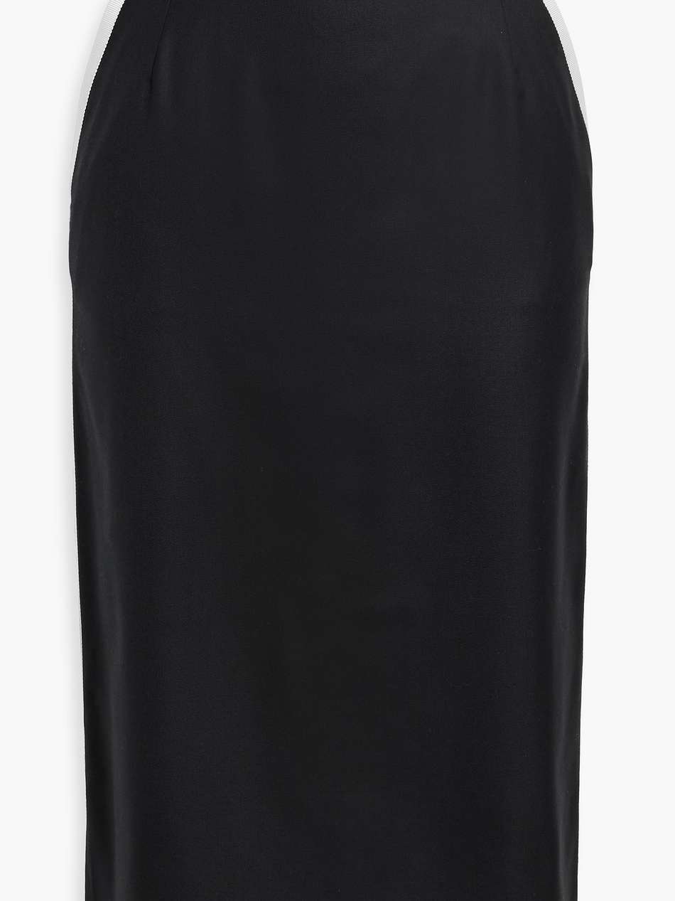 wool-twill pencil skirt