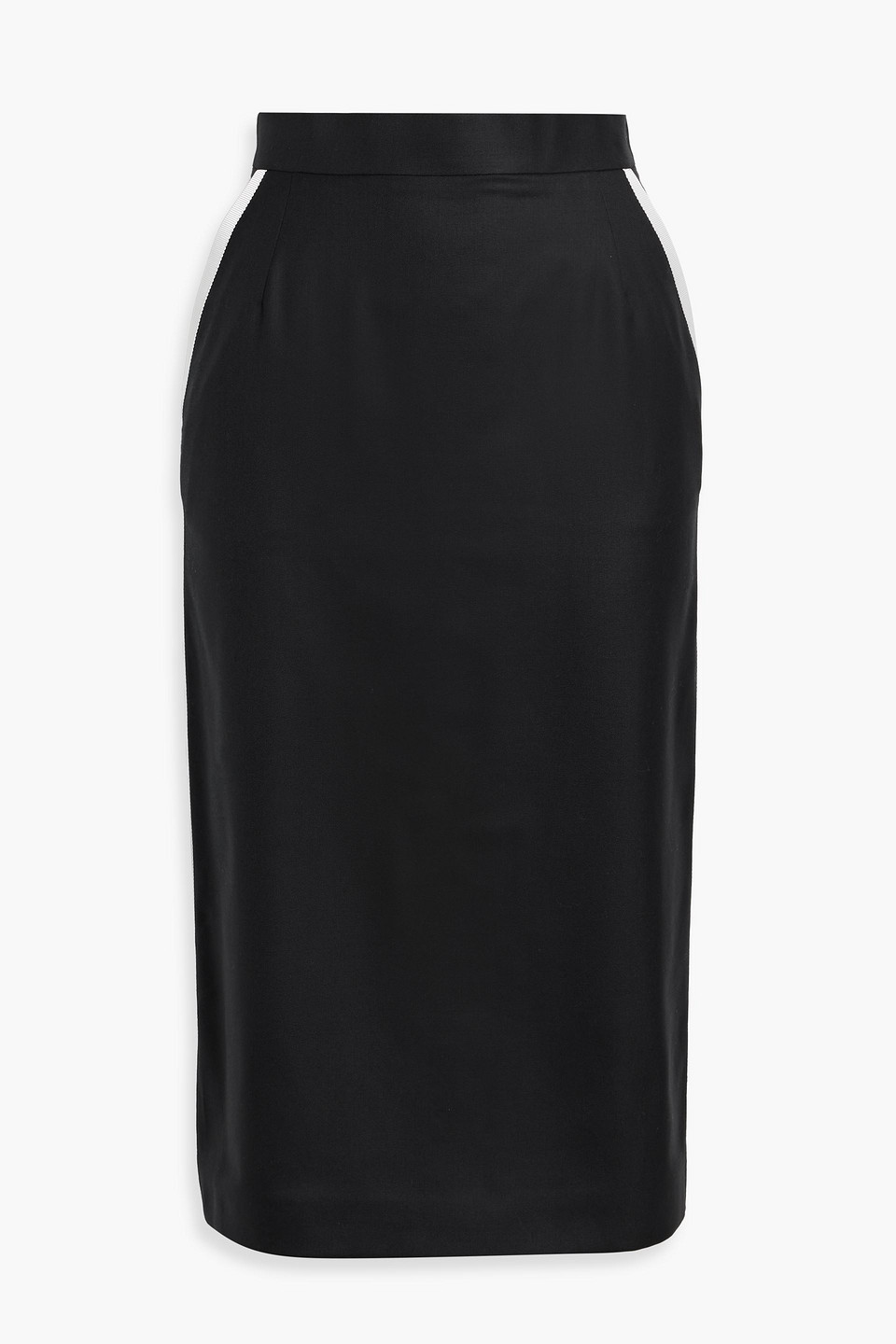 Thom Browne Wool-twill Pencil Skirt In Black