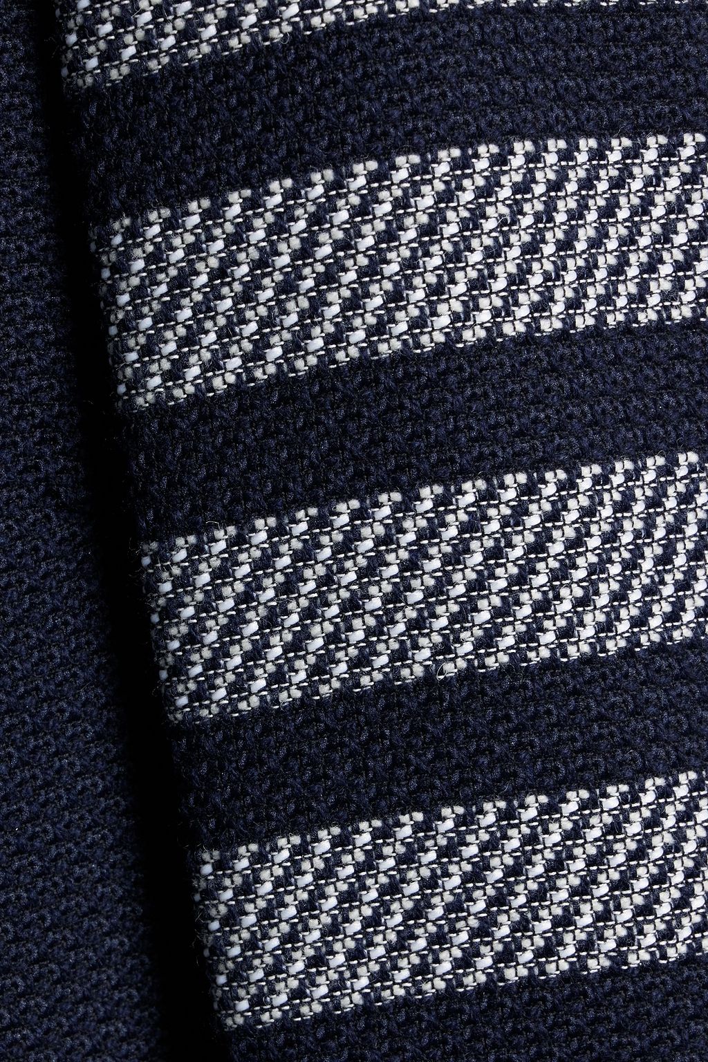THOM BROWNE Striped tweed mini dress