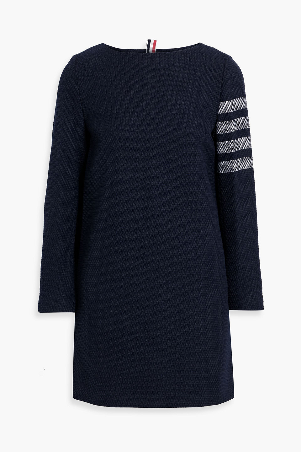 Striped tweed mini dress