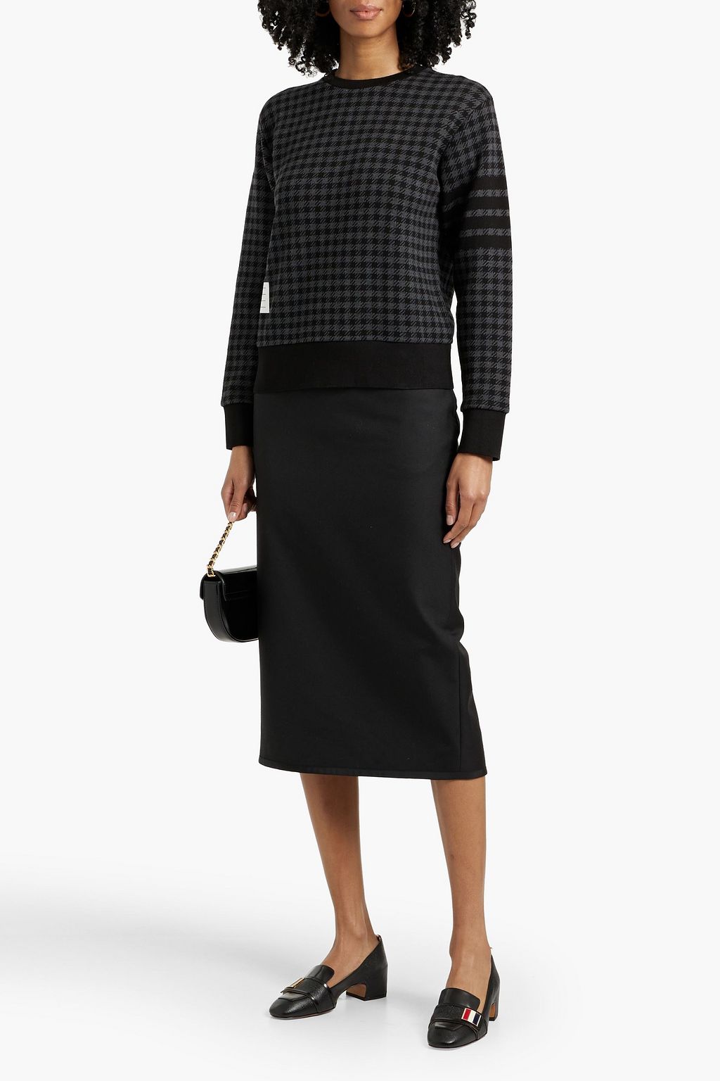 THOM BROWNE Houndstooth cotton sweater