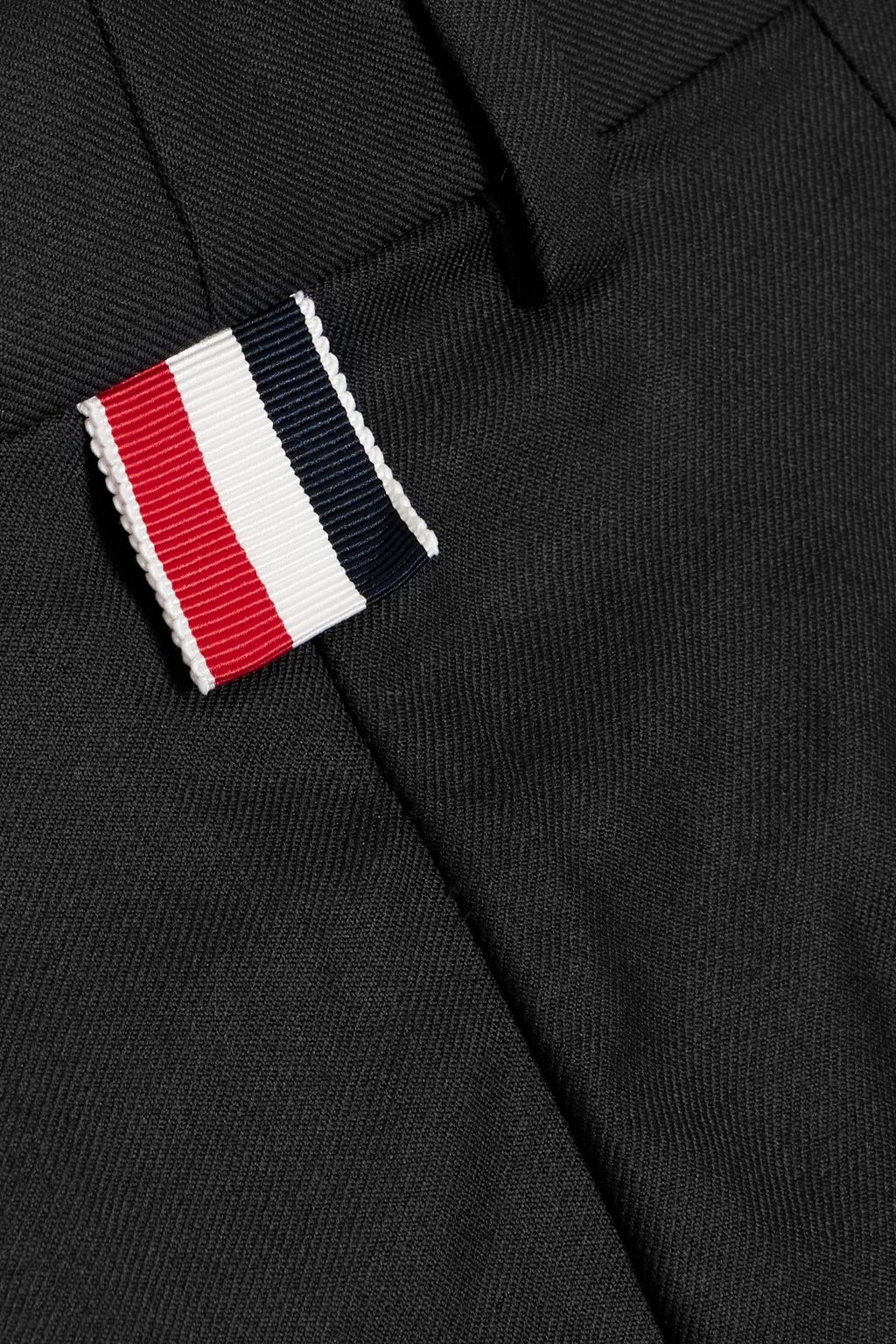 THOM BROWNE Cropped wool-twill straight-leg pants