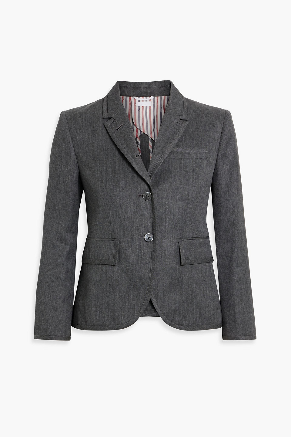 Thom Browne Wool Blazer In Dark Gray