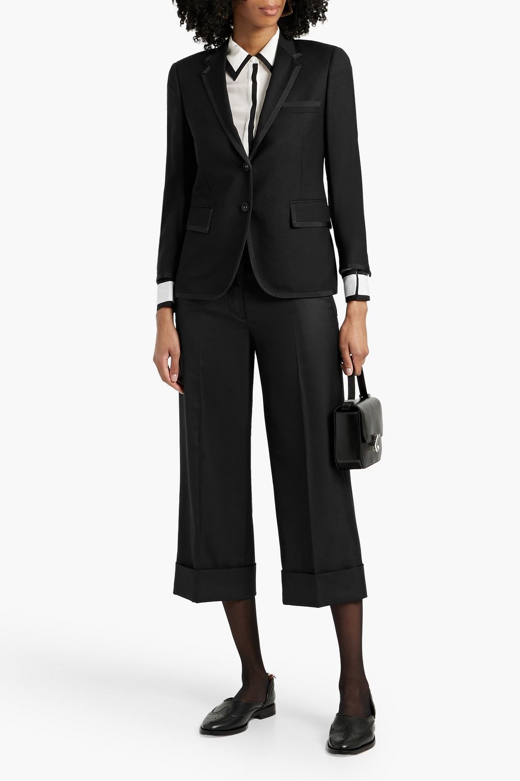 THOM BROWNE Wool-crepe blazer