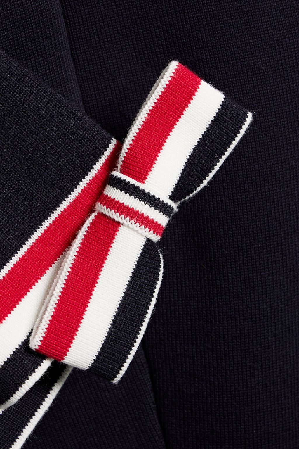 THOM BROWNE Bow-detailed cotton-blend dress