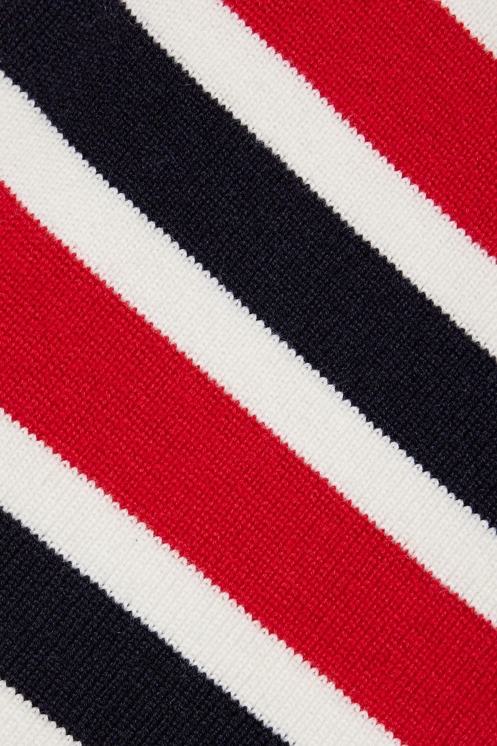 THOM BROWNE Layered ribbed cashmere and wool-blend sweater